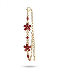 Bracelet Fleuri Éclat de Rubis