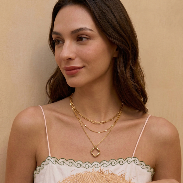 Collier Multirangs "Cascade Solaire"