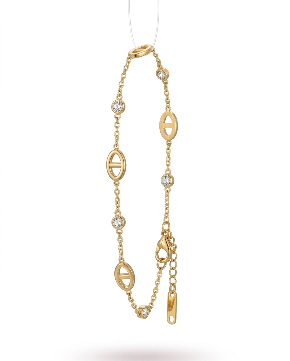 Bracelet Chaîne Dorée Éclat Chic
