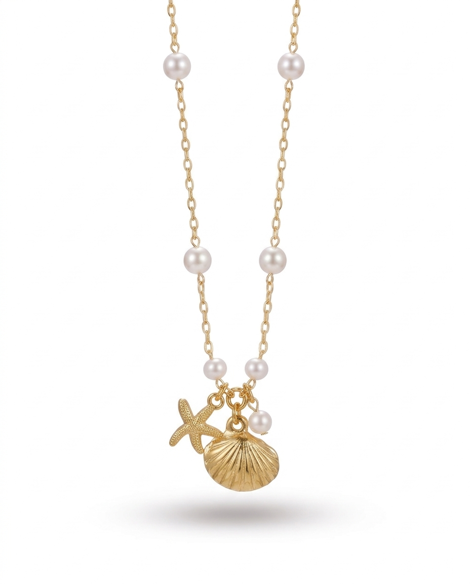 Collier Doré Évasion Marine