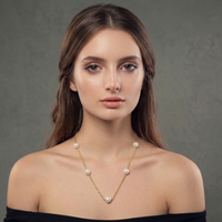 Collier Chaine de Perles Nacre Douce