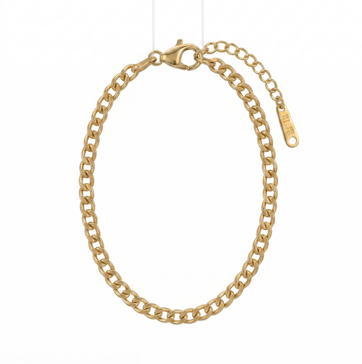 Bracelet Chaîne Doré Éclat Solaire