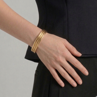 Trio de Bracelets Éclat Doré