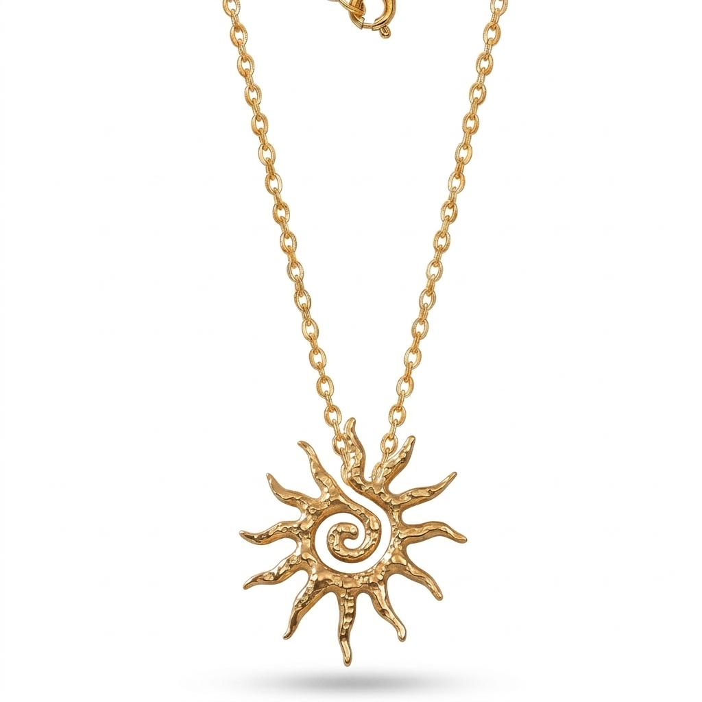 Collier Doré Soleil Ancestral