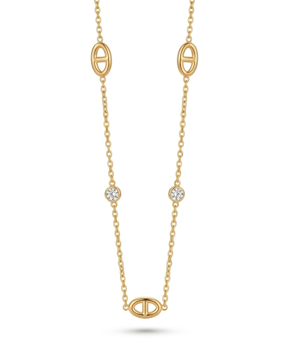 Collier Étoiles de Lumière Dorée