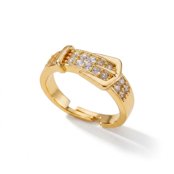 Bague Croisée "Entrelacs Précieux"