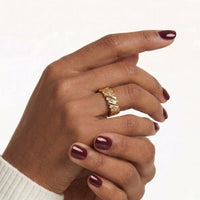 Bague Tripolaire "Constellation Dorée"