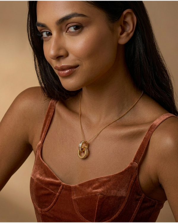 Collier Cercle Romain Éclat Doré