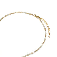Choker tennis doré, ras de cou scintillant – photo 3