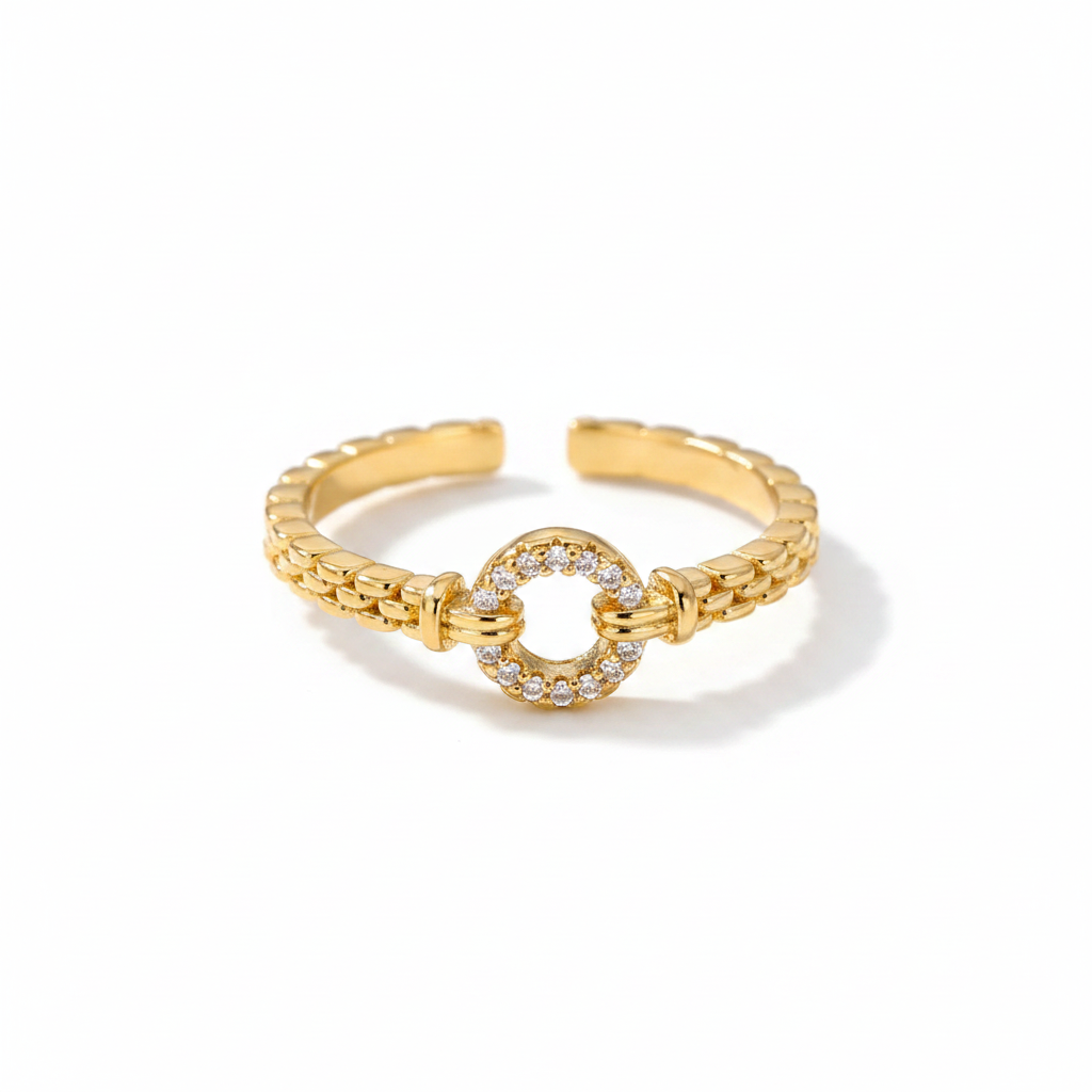 Bague Bracelet Montre & Cercle Serti — photo 1